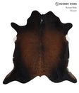 Chocolate X-Large Brazilian Cowhide Rug 6'7"H x 6'6"W #A4226 by Hudson Hides