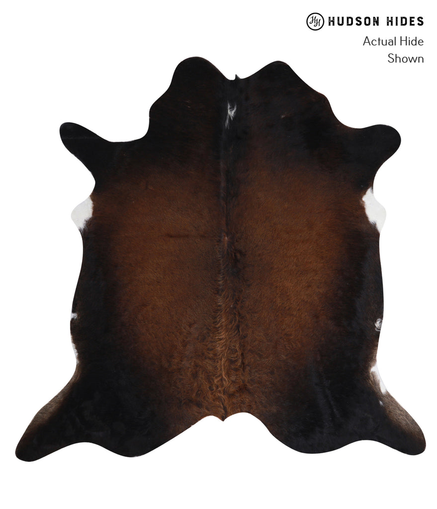 Chocolate X-Large Brazilian Cowhide Rug 6'7"H x 6'6"W #A4226 by Hudson Hides