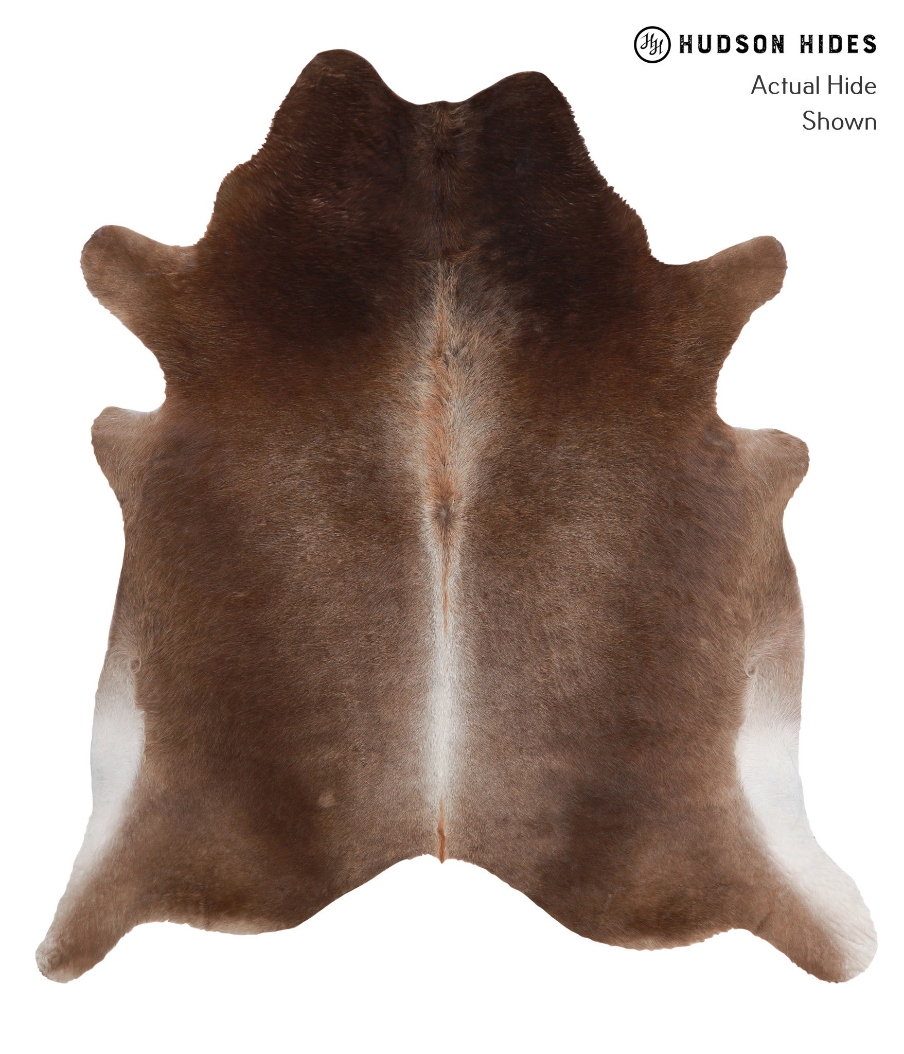 Grey with Beige Cowhide Rug #A4232