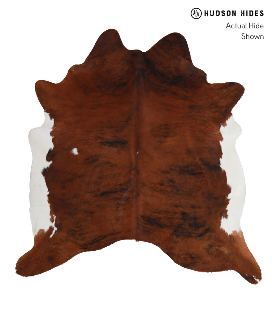 Medium Brindle X-Large Brazilian Cowhide Rug 6'8"H x 6'6"W #A4289 by Hudson Hides