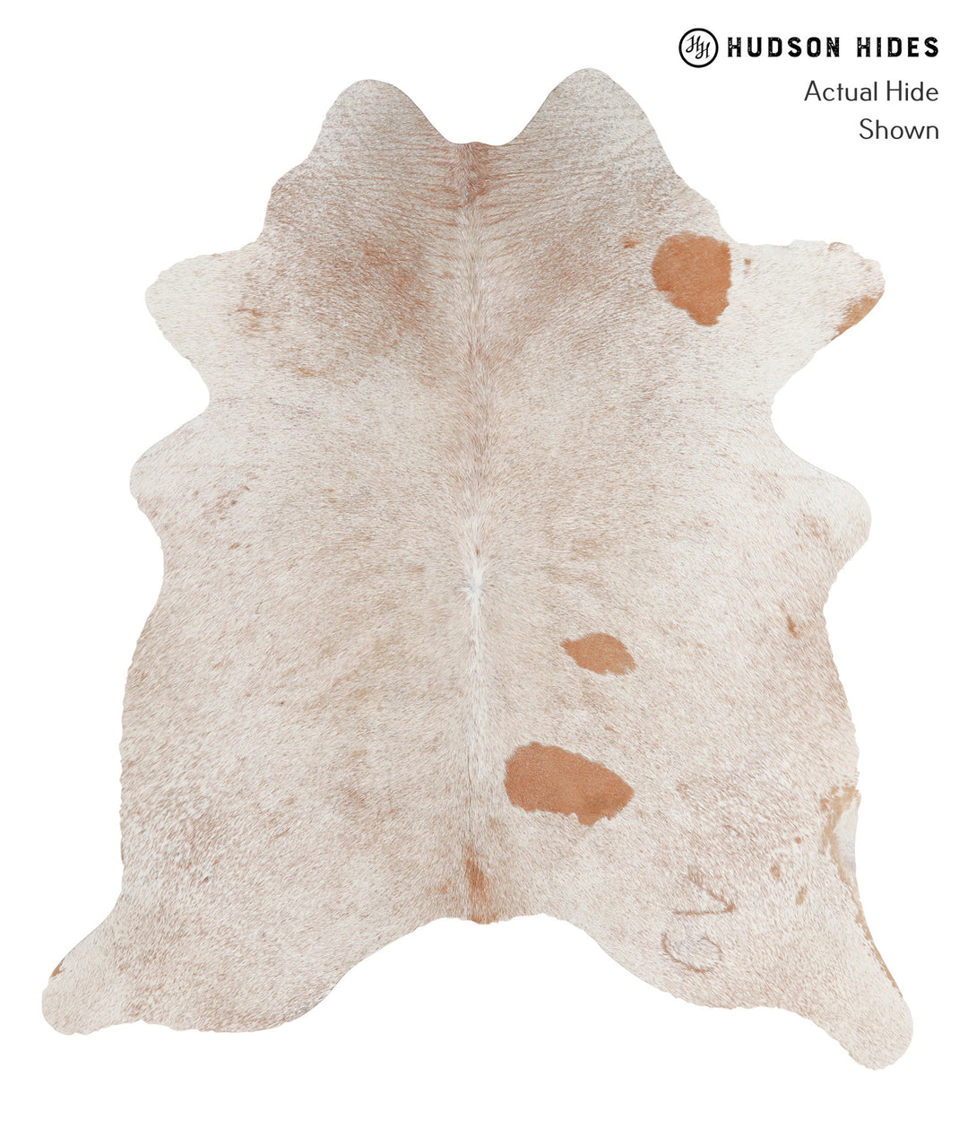Salt and Pepper Brown Large Brazilian Cowhide Rug 6'3"H x 5'5"W #A4294