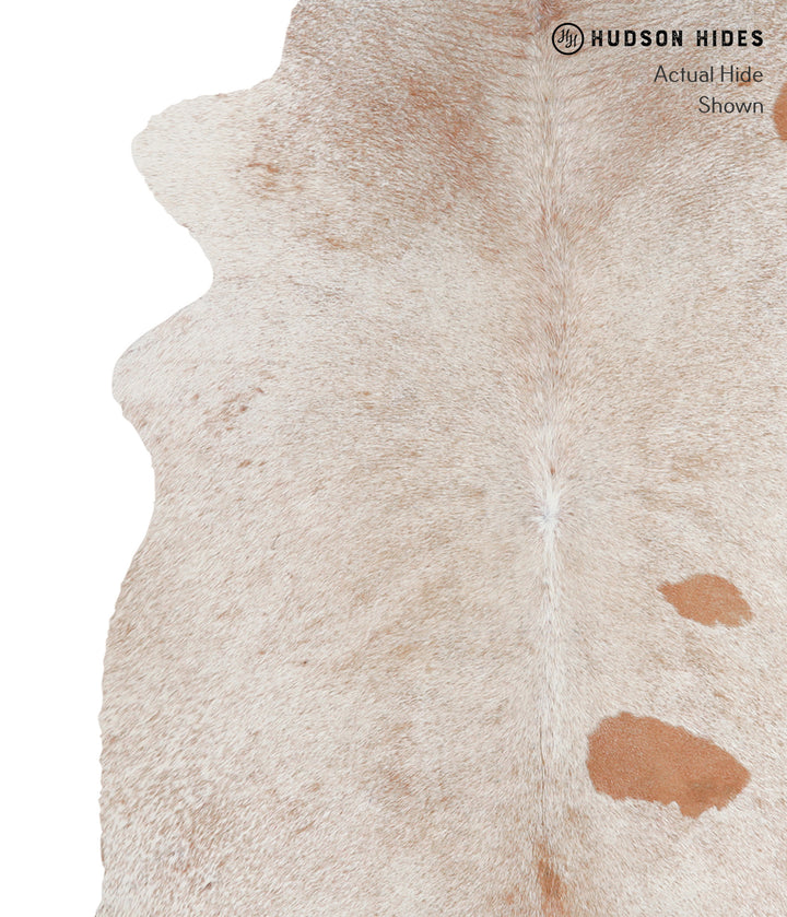 Salt and Pepper Brown Large Brazilian Cowhide Rug 6'3"H x 5'5"W #A4294 by Hudson Hides