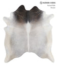 Medium Grey X-Large Brazilian Cowhide Rug 7'1"H x 6'4"W #A4304 by Hudson Hides