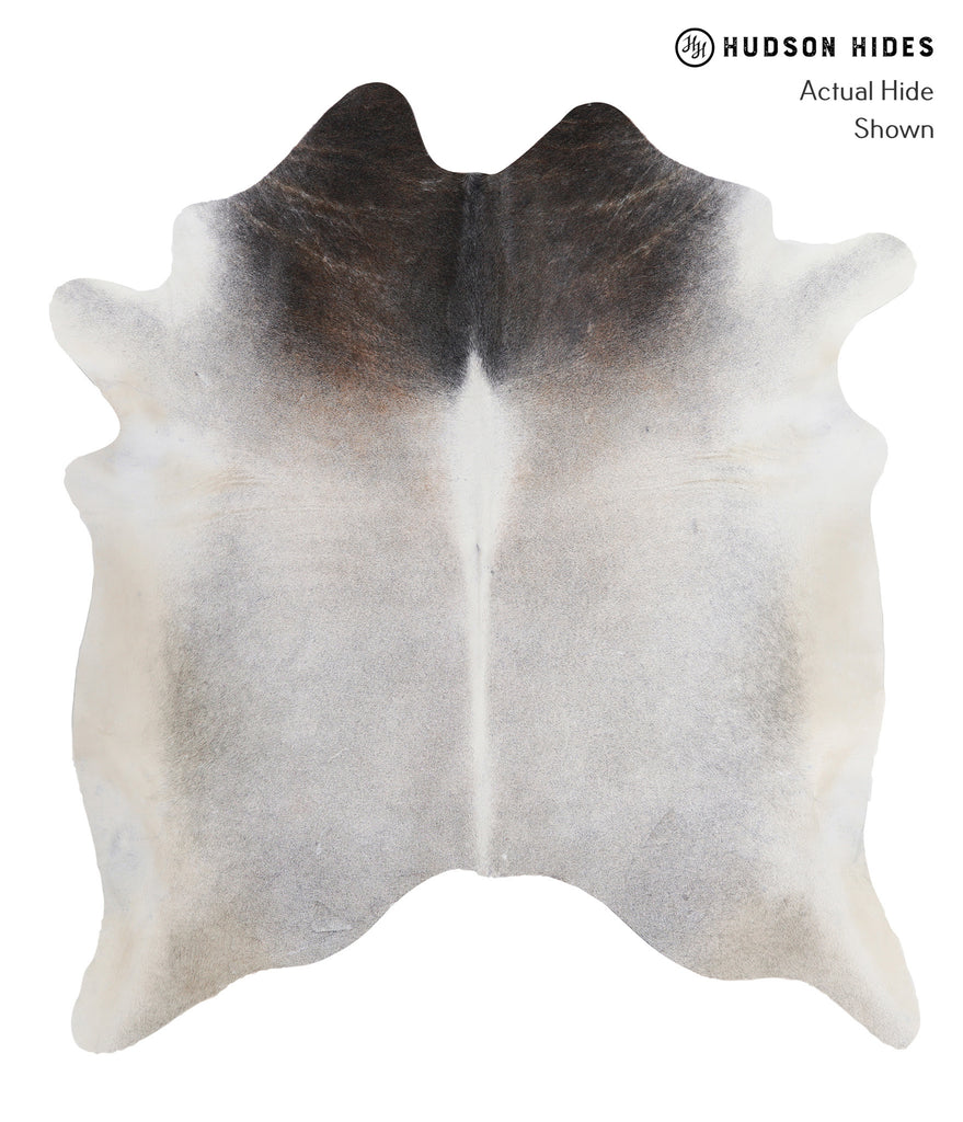 Medium Grey X-Large Brazilian Cowhide Rug 7'1"H x 6'4"W #A4304 by Hudson Hides