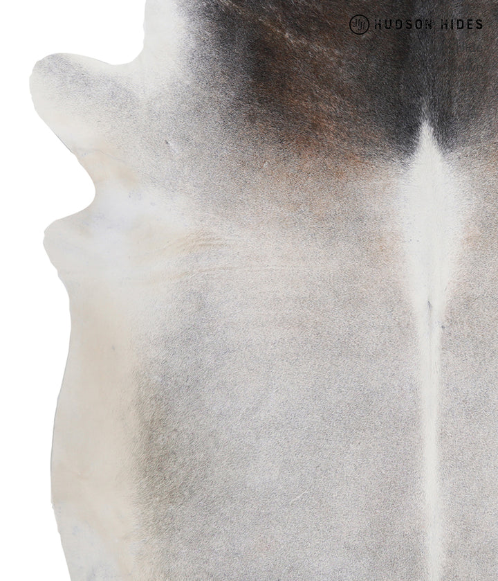 Medium Grey X-Large Brazilian Cowhide Rug 7'1"H x 6'4"W #A4304 by Hudson Hides