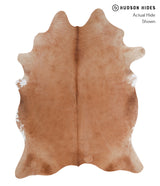 Solid Brown X-Large Brazilian Cowhide Rug 7'8"H x 5'10"W #A4362 by Hudson Hides
