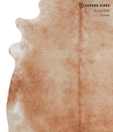 Solid Brown X-Large Brazilian Cowhide Rug 7'6"H x 6'7"W #A4368 by Hudson Hides