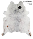 Salt and Pepper Black X-Large Brazilian Cowhide Rug 7'4"H x 6'4"W #A4403 by Hudson Hides