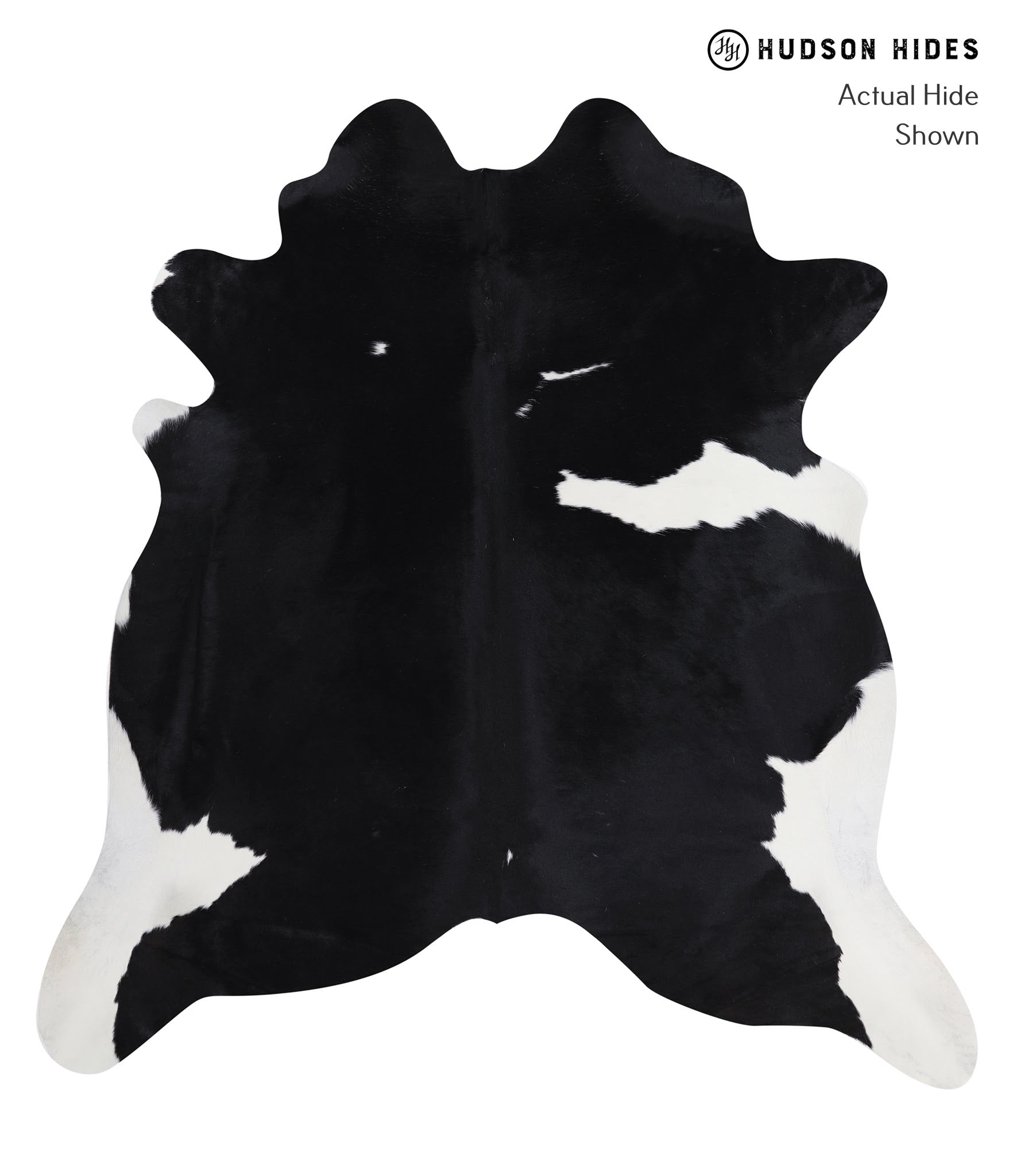 Black and White Cowhide Rug #A4422