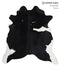 Black and White X-Large Brazilian Cowhide Rug 7'6