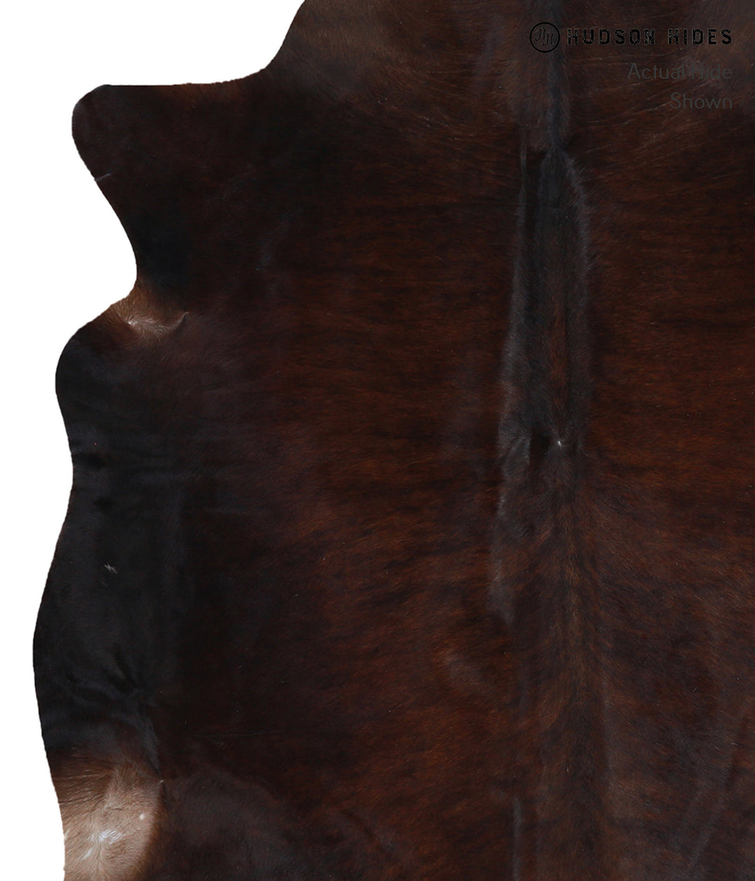 Dark Brindle X-Large Brazilian Cowhide Rug 6'9"H x 6'2"W #A4431 by Hud