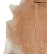 Solid Brown XX-Large Brazilian Cowhide Rug 7'5"H x 7'0"W #A4504 by Hudson Hides