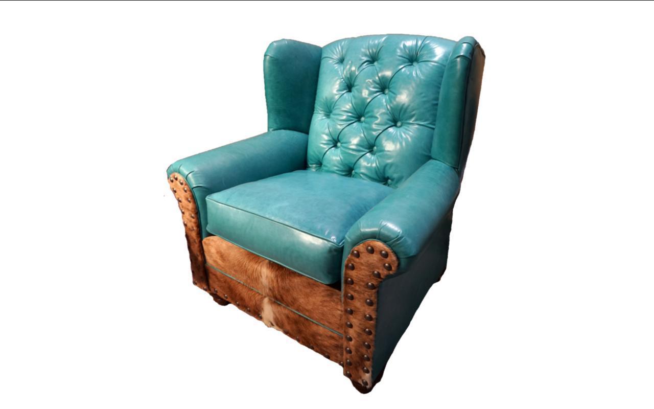 Albuquerque Turquoise Oversized Wingback