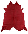 Red Dyed X-Large Brazilian Cowhide Rug 6'0H x 7'5 W #1001RED by Hudson Hides