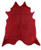 Red Dyed X-Large Brazilian Cowhide Rug 6'0H x 7'5 W #1001RED by Hudson Hides