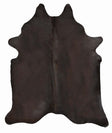 Dark Brown Dyed X-Large Brazilian Cowhide Rug 6'0H x 7'5 W #1001BRWN by Hudson Hides