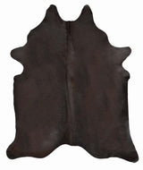 Dark Brown Dyed X-Large Brazilian Cowhide Rug 6'0H x 7'5 W #1001BRWN by Hudson Hides