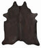 Dark Brown Dyed X-Large Brazilian Cowhide Rug 6'0H x 7'5 W #1001BRWN by Hudson Hides