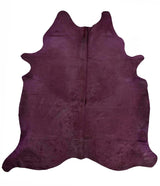 Purple Dyed X-Large Brazilian Cowhide Rug 6'0H x 7'5 W #1002PURPL by Hudson Hides