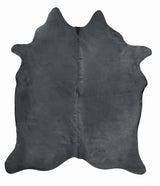 Charcoal Dyed X-Large Brazilian Cowhide Rug 6'0H x 7'5 W #1001CHAR by Hudson Hides