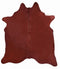 Red Dyed X-Large Brazilian Cowhide Rug 6'0H x 7'5 W #1002RED by Hudson Hides