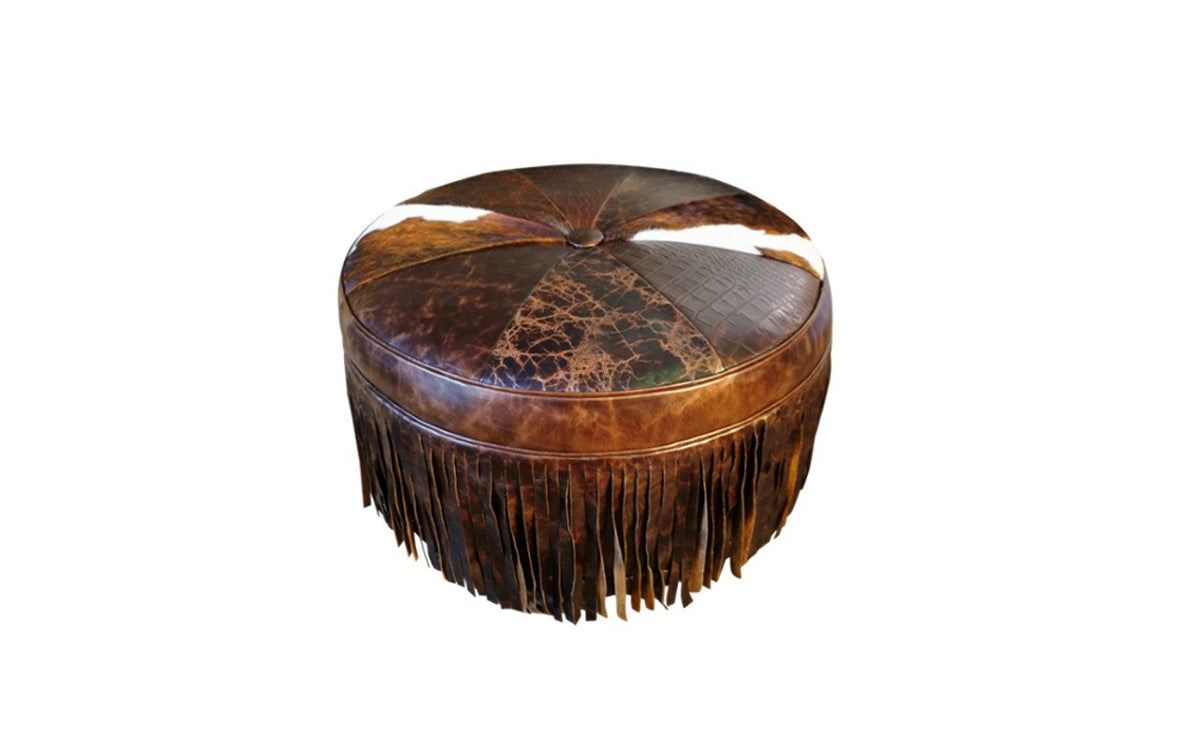 Cowboy Up Ottoman - 36" Round