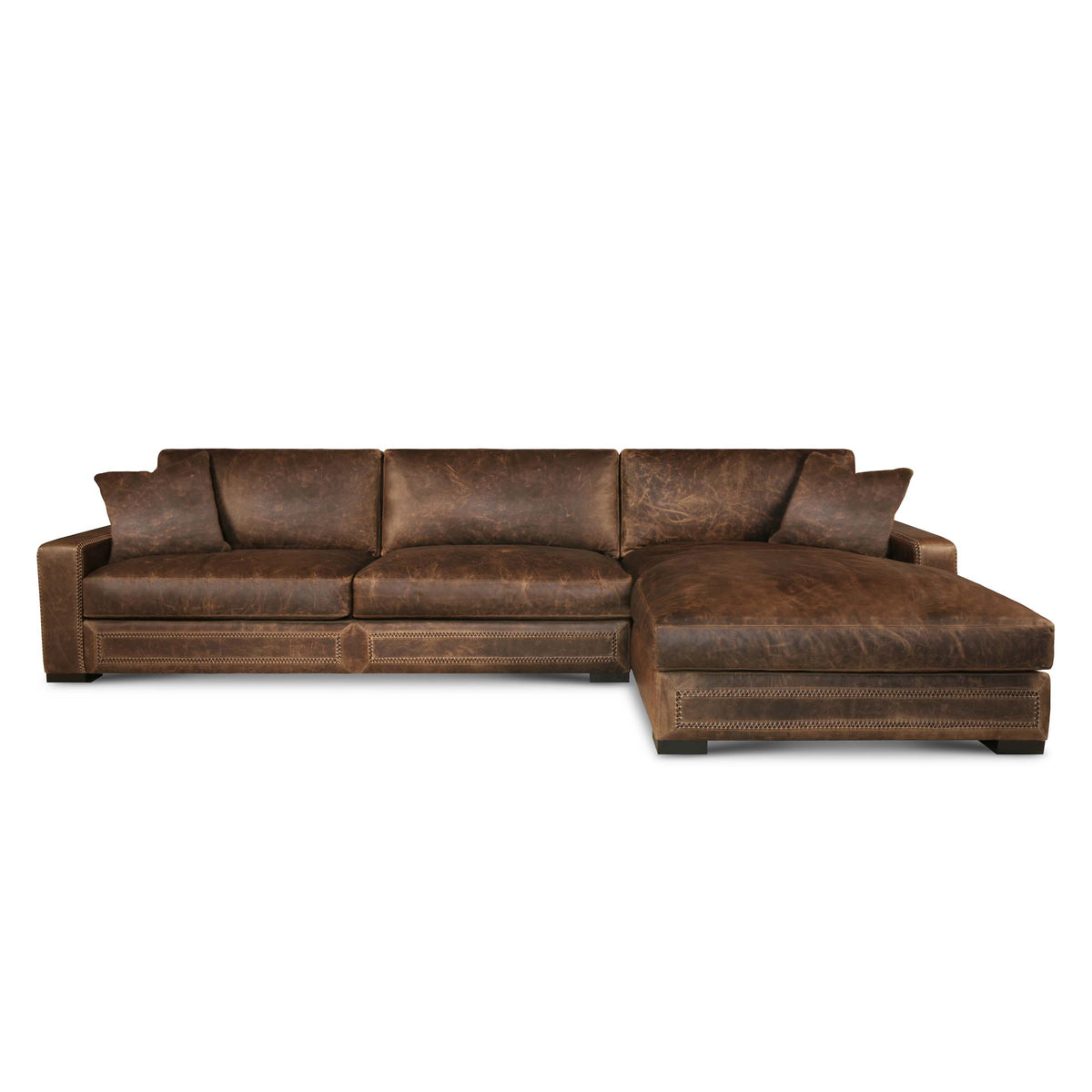 Eleanor Rigby Downtown Cowboy Sectional (Sofa + Chaise)