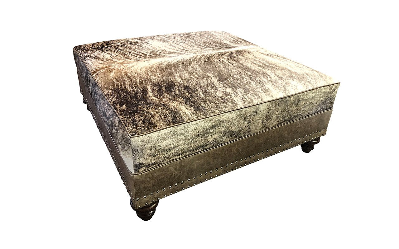 Grey Rock Ottoman - 48" x 48" Square