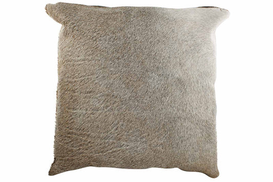 Grey with Beige Brazilian Cowhide Pillow