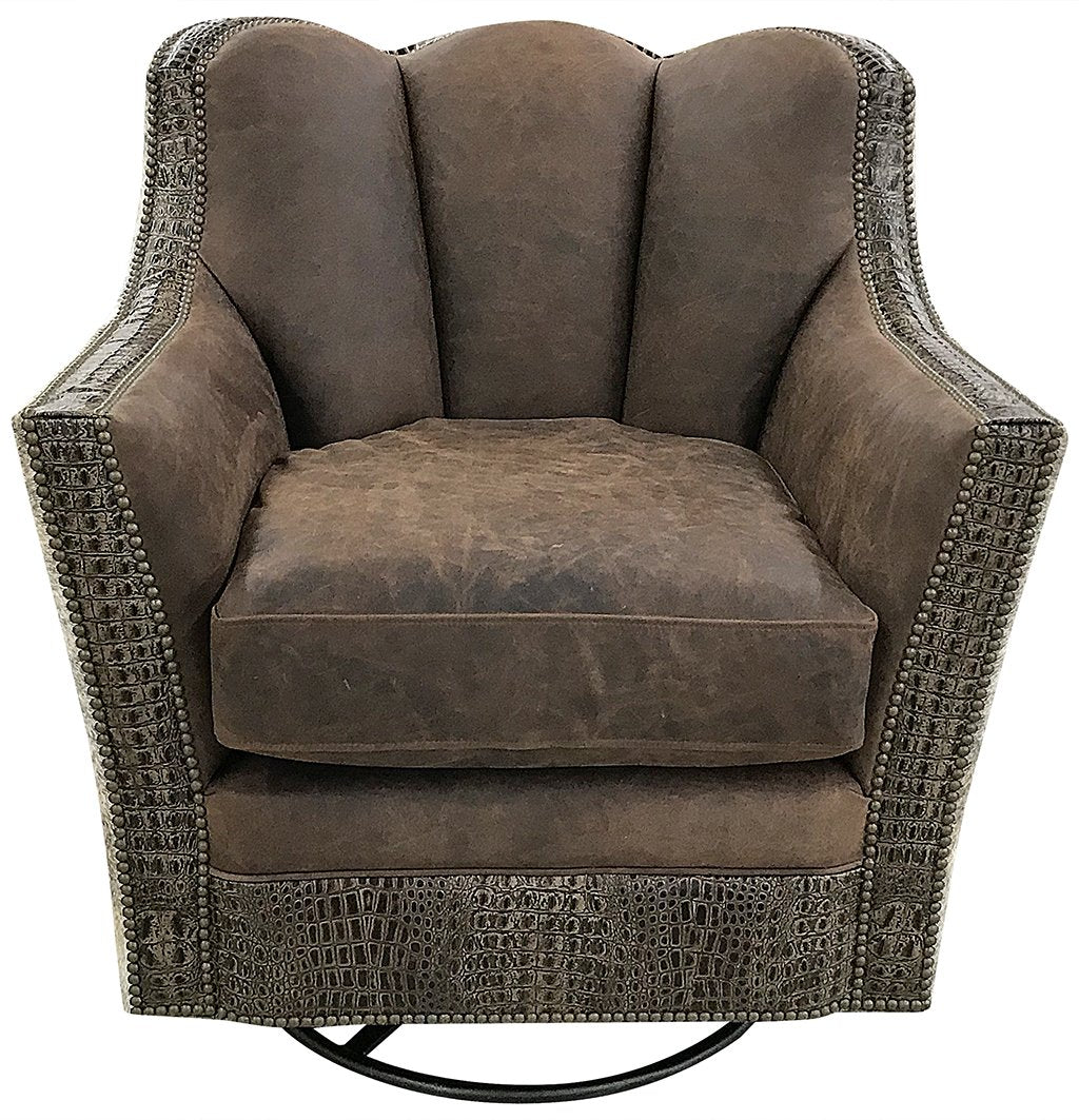 Mesa West Channelback Swivel Glider