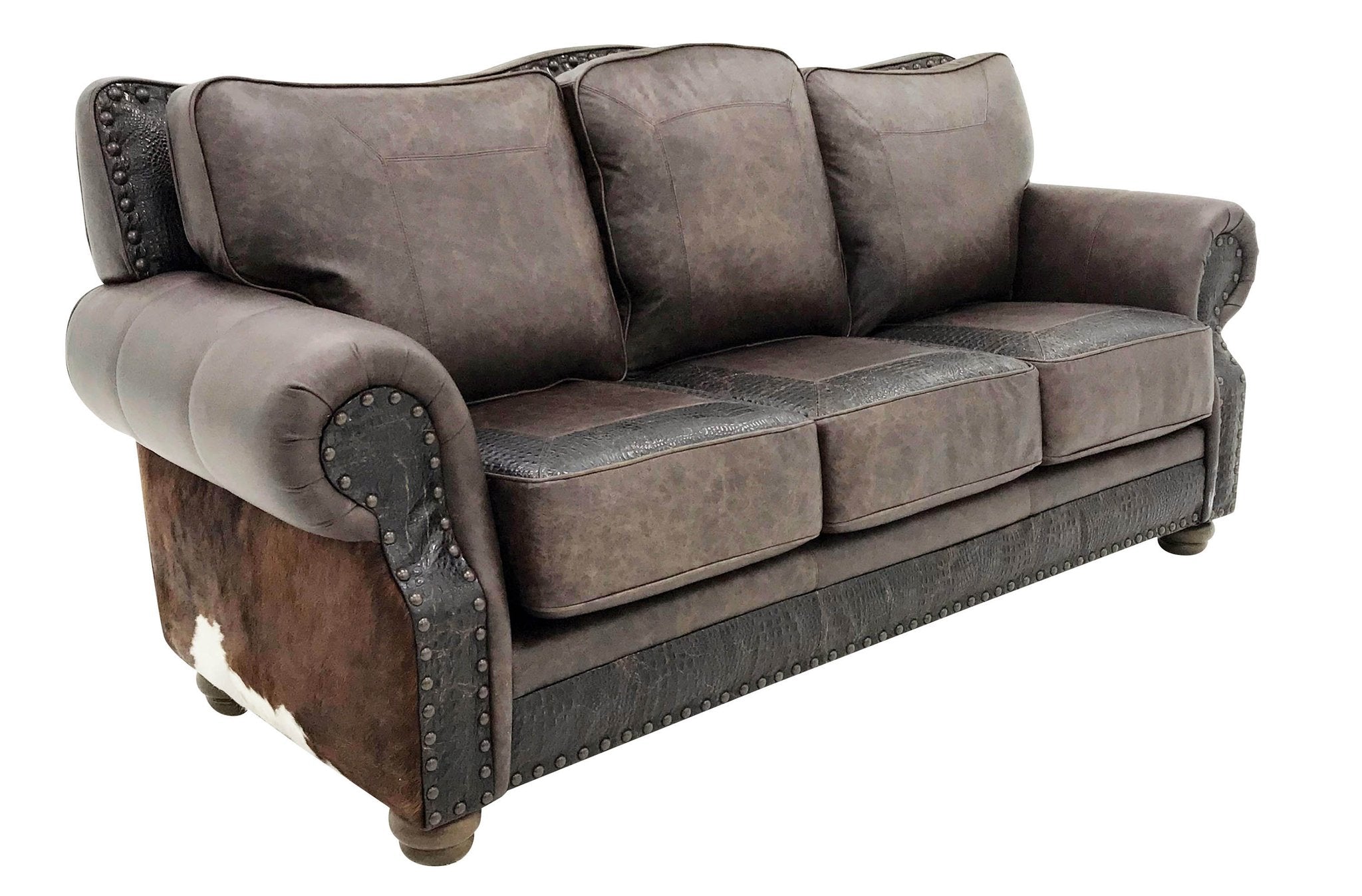 Split Rail 3 Cushion Sofa
