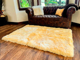 Cream New Zealand Sheepskin Area Rug 4' x 6' by Hudson Hides