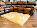 Cream New Zealand Sheepskin Area Rug 4' x 6' by Hudson Hides