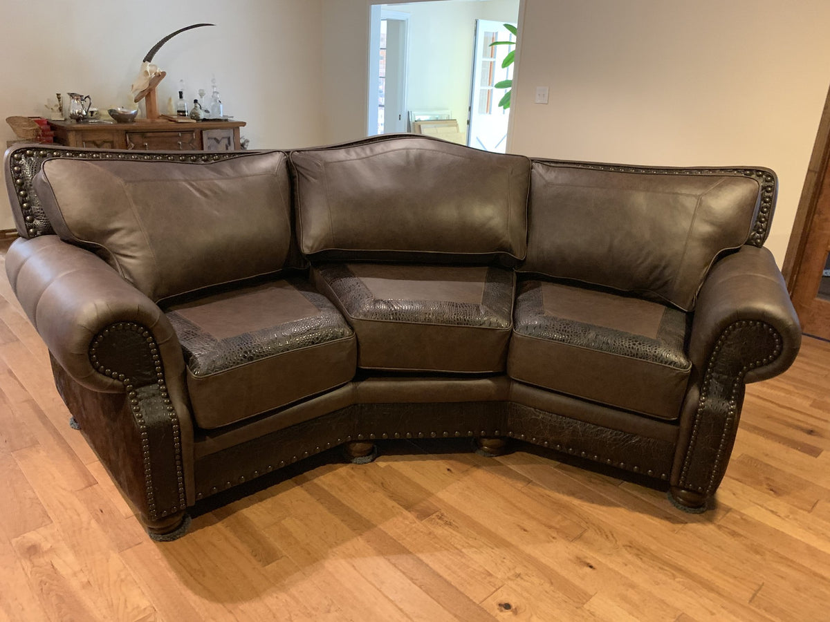 Split Rail Conversational Sofa