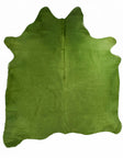 Lime Dyed X-Large Brazilian Cowhide Rug 6'0H x 7'5 W #1001LIME by Hudson Hides