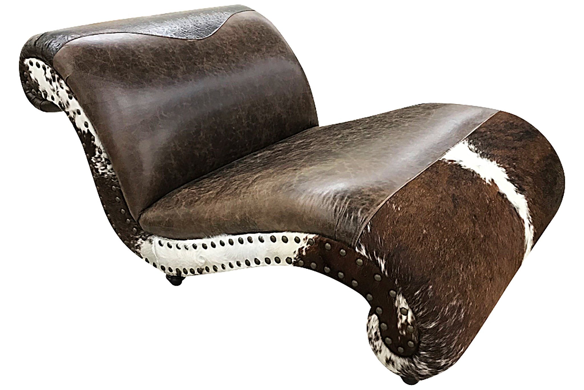 Panhandle Cowhide Double Chaise Lounge
