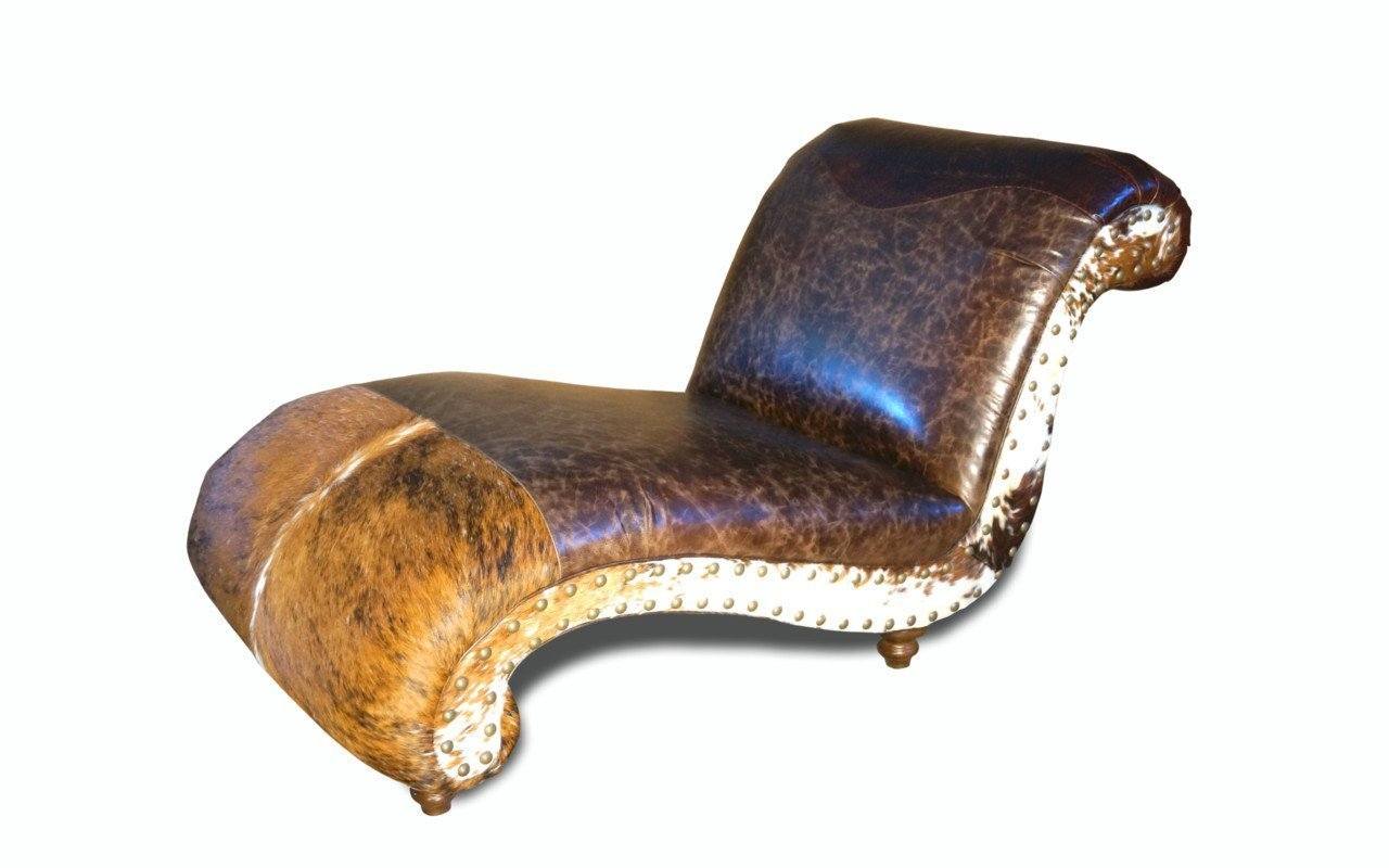 Panhandle Cowhide Chaise Lounge