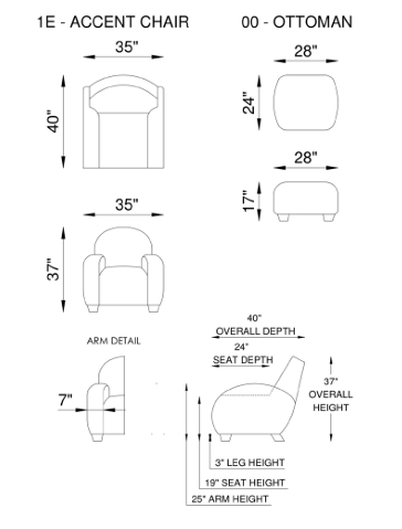 Eleanor Rigby Dolly 1E Accent Chair