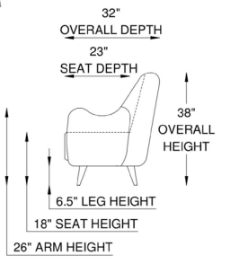 Eleanor Rigby Molly 1E Accent Chair