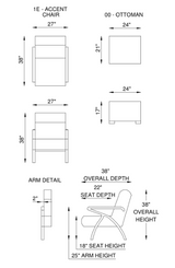 Eleanor Rigby Adele 1E Accent Chair