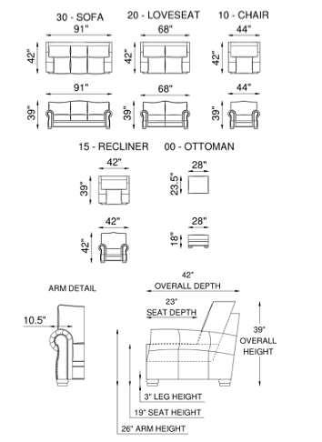 Eleanor Rigby Royale 30 Sofa