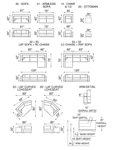 Eleanor Rigby Cassidy Sectional (Sofa + Chaise)