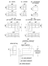 Eleanor Rigby Mayfair Sectional (Sofa + Chaise)