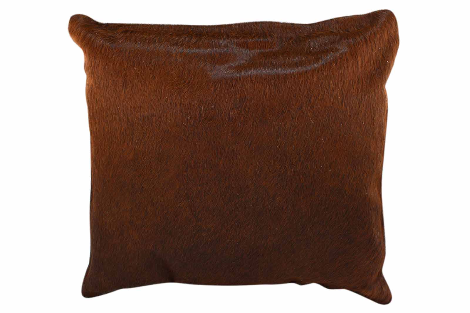 Solid Brown Brazilian Cowhide Pillow