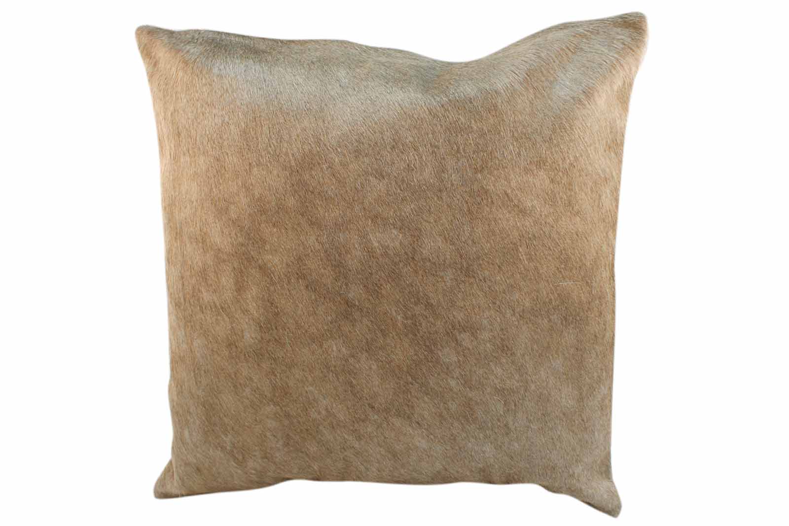 Taupe Brazilian Cowhide Pillow