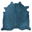 Turquoise Dyed X-Large Brazilian Cowhide Rug 6'0H x 7'5 W #1001TURQ by Hudson Hides