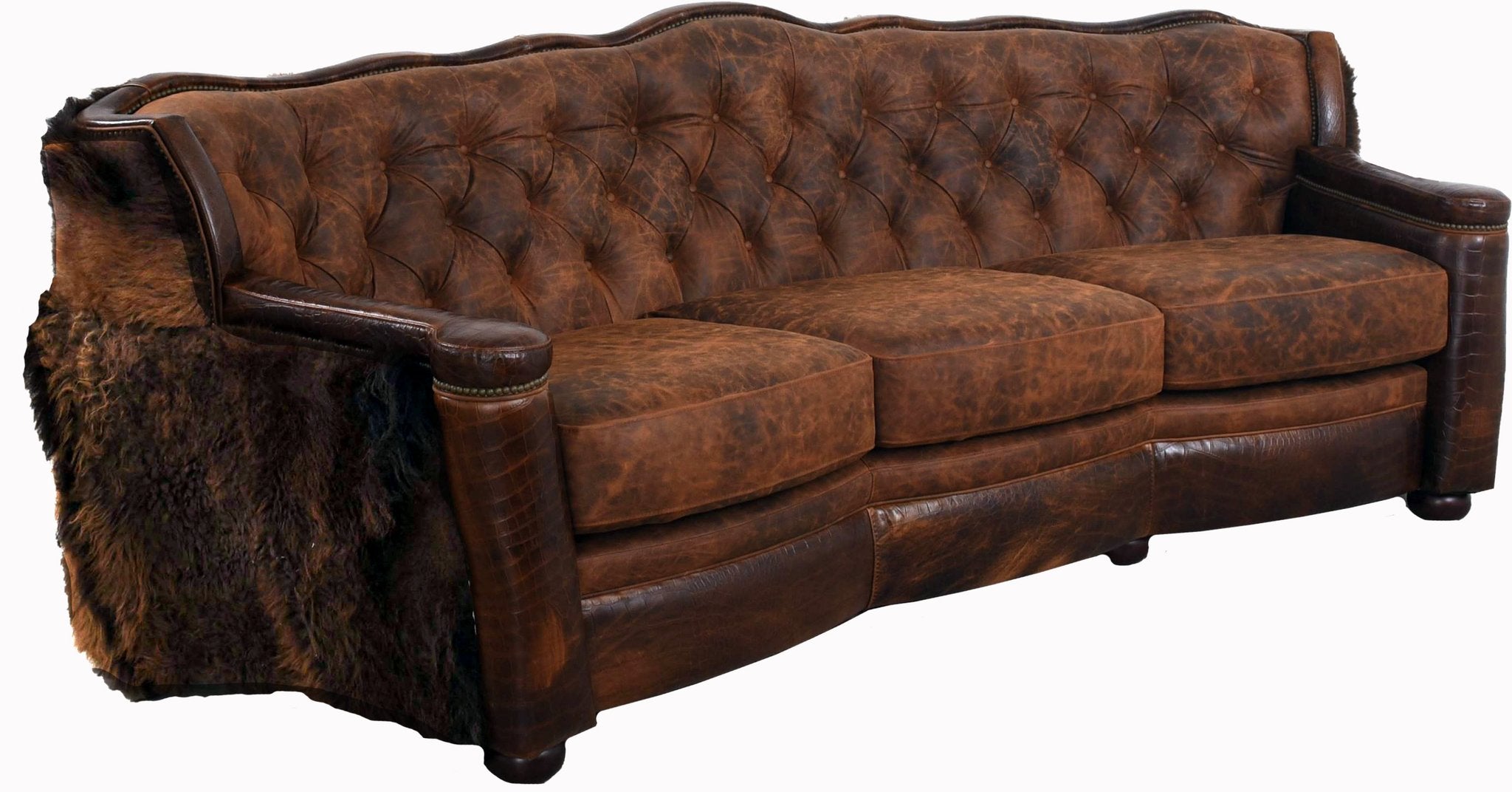 Yellowstone Buffalo Curved Back Sofa