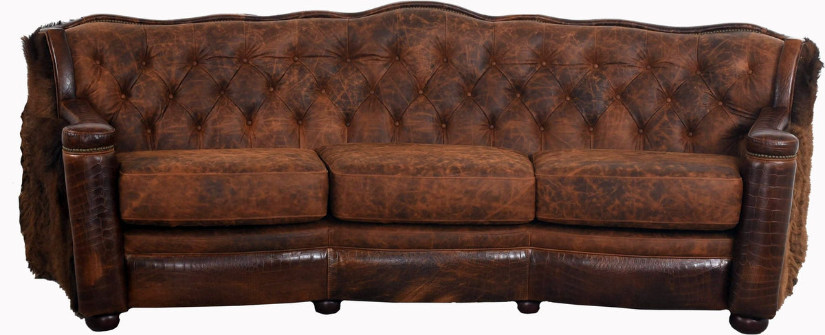 Yellowstone Buffalo Curved Back Sofa