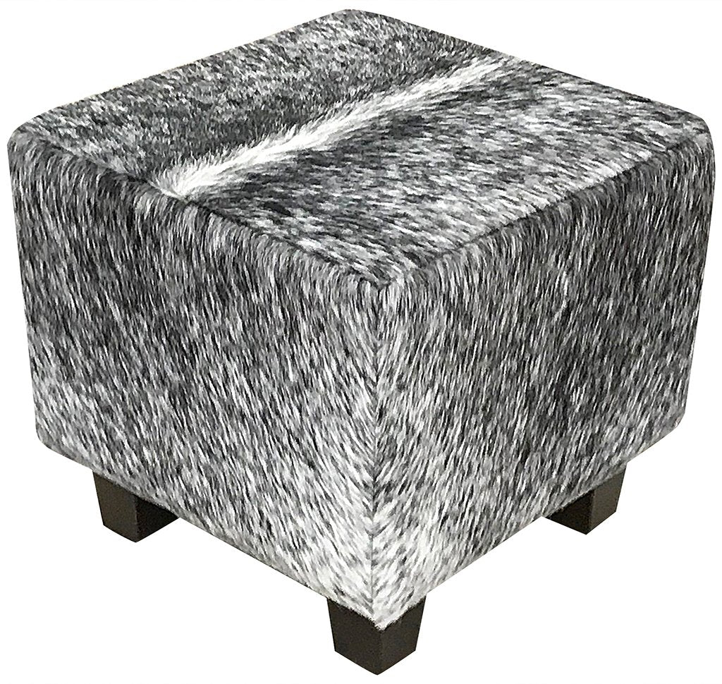Cowhide Cube Longhorn Black & White Speckle
