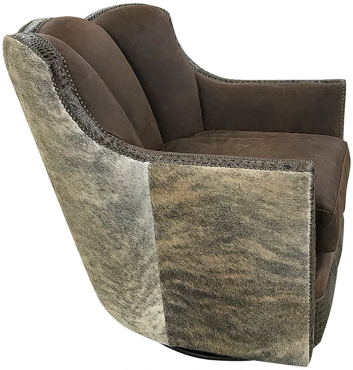 Mesa West Channelback Swivel Glider